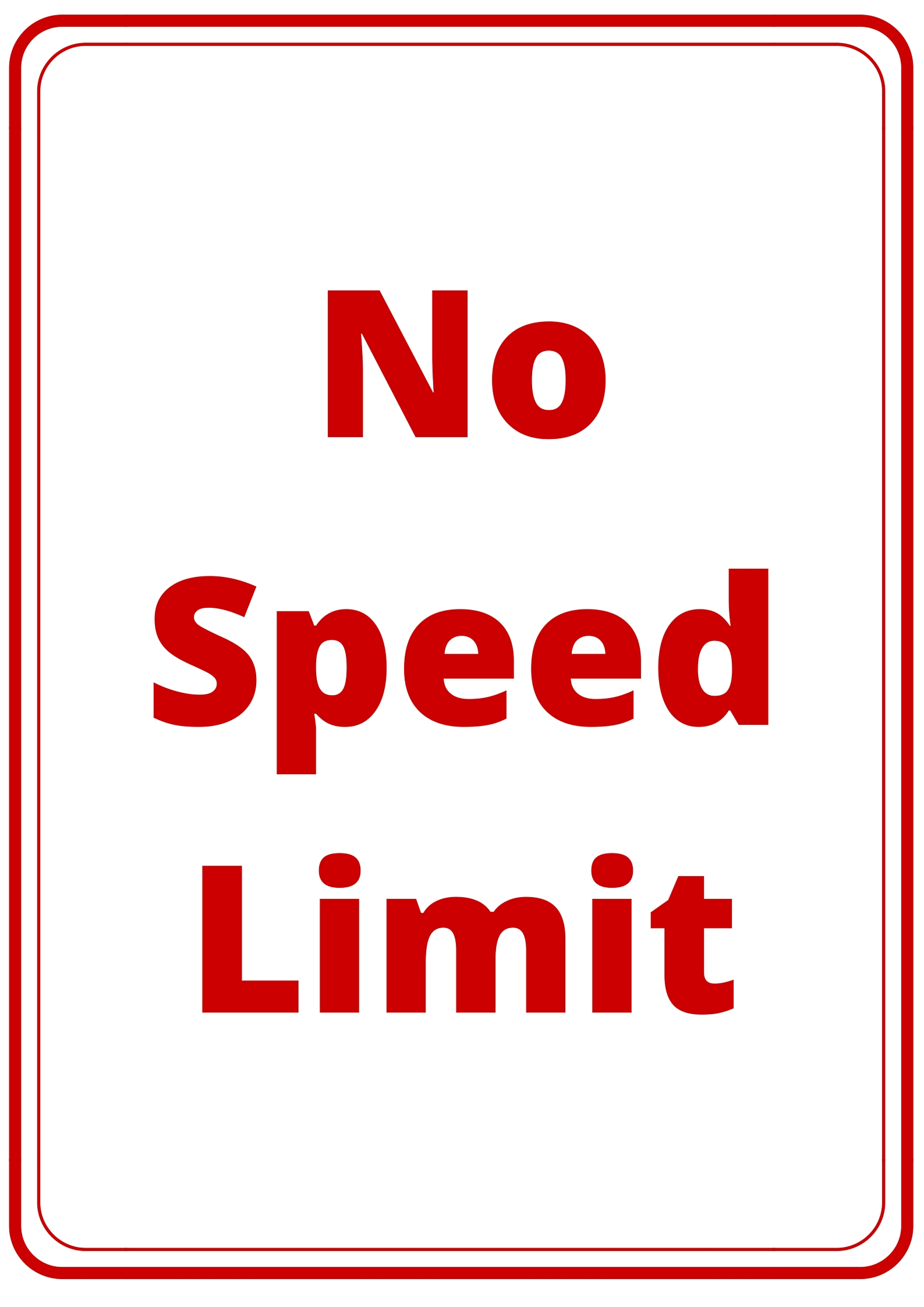 NoSpeedLimit