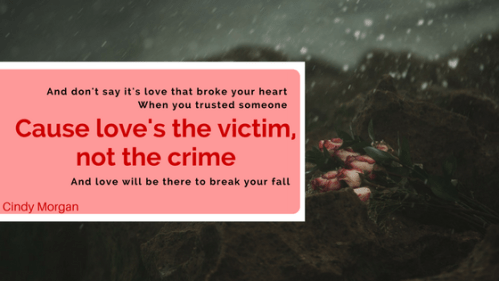 Quote with roses on rocks