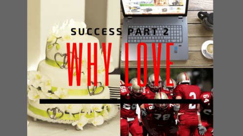 Collage of cake, computer, and football team