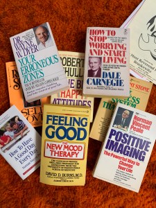 Collection of self-help books.
